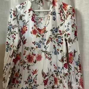 LOFT Multicolor Floral Blouse
